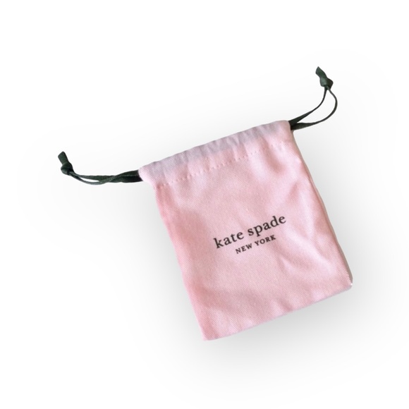 new kate spade  KSNY Small Jewelry Dustbag  Pink + Green  Earrings Necklace - Picture 12 of 14